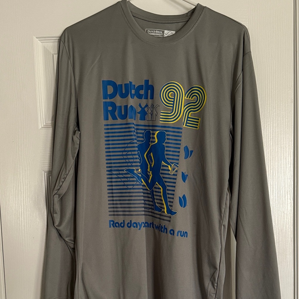 Dutch Bros Gray UV Long Sleeve Shirt